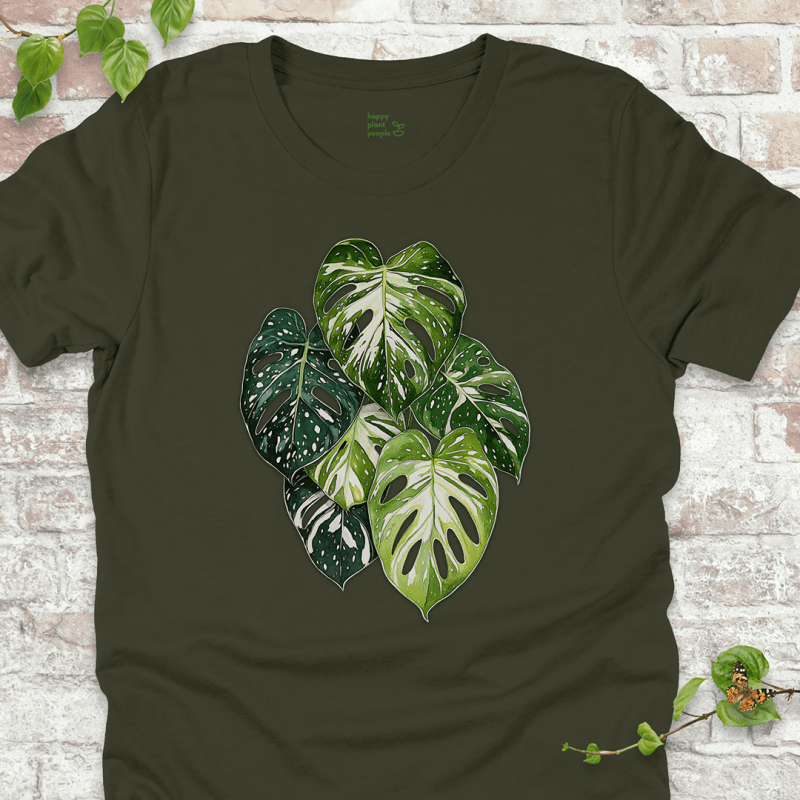 Variegated Monstera Leaf T-Shirt