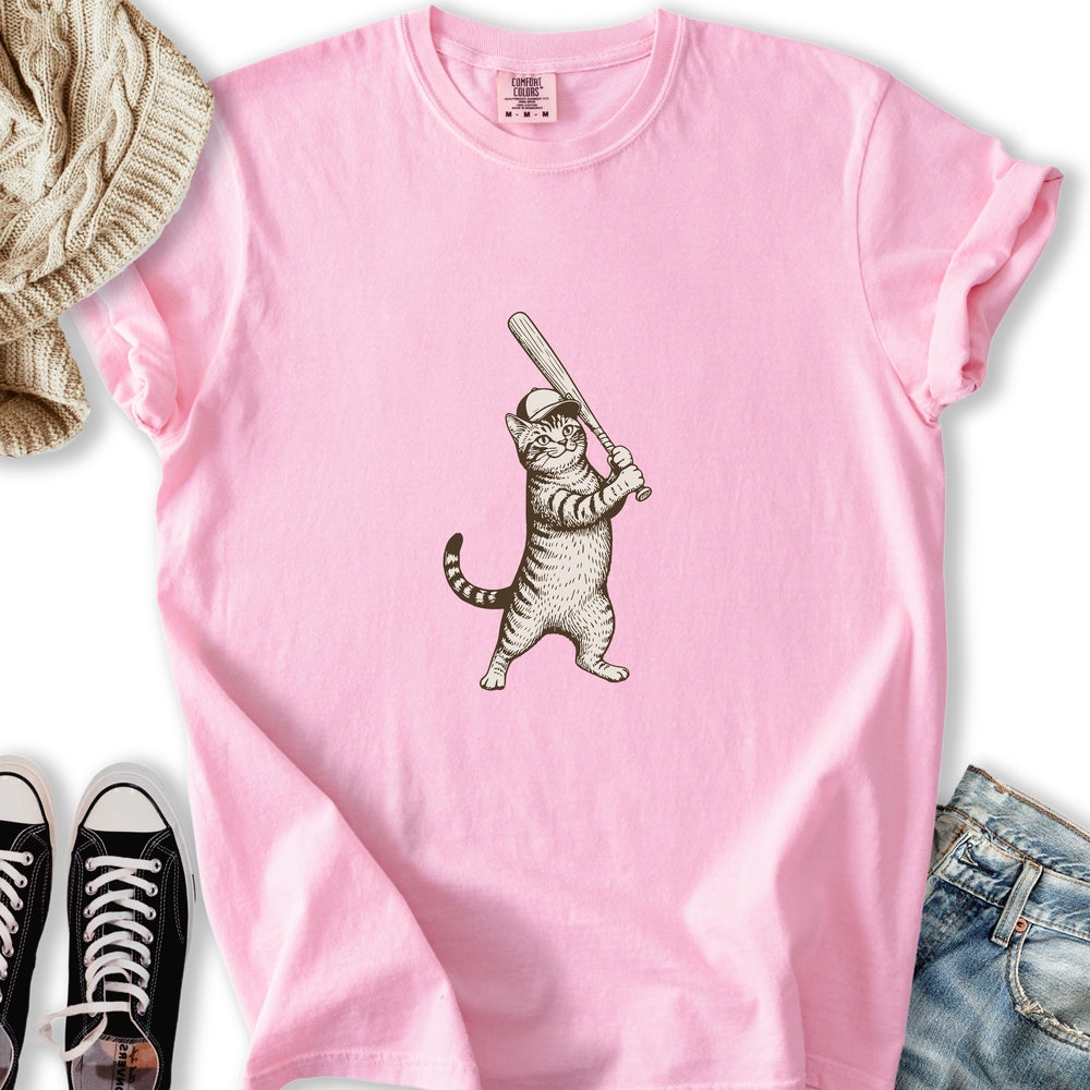 Baseball Cat Relaxed Tee