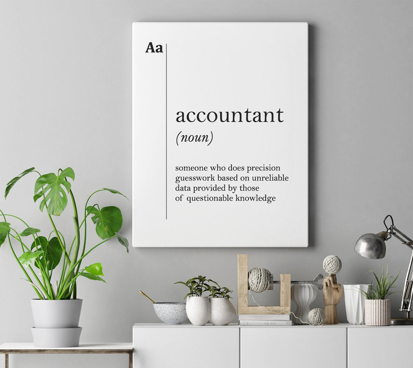 Accountant Canvas Print – Unique Accountant Poster | Professional Office Decor