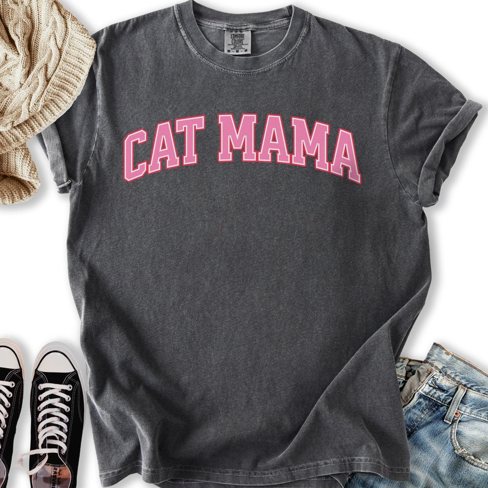 Pink Cat Mama Relaxed Tee