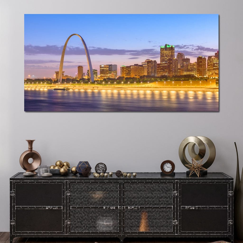 St Louis Skyline Canvas Wall Art