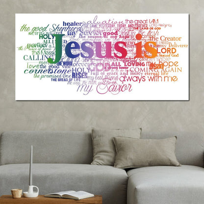 Jesus Is Canvas Wall Art