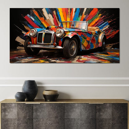 MG Roadster Canvas Wall Art