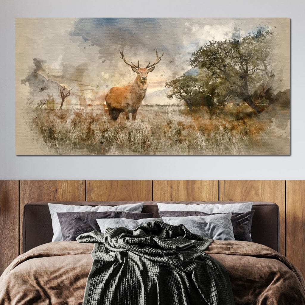 Red Deer Canvas Wall Art