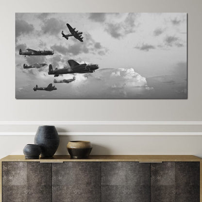 World War 2 Airplanes Canvas Wall Art