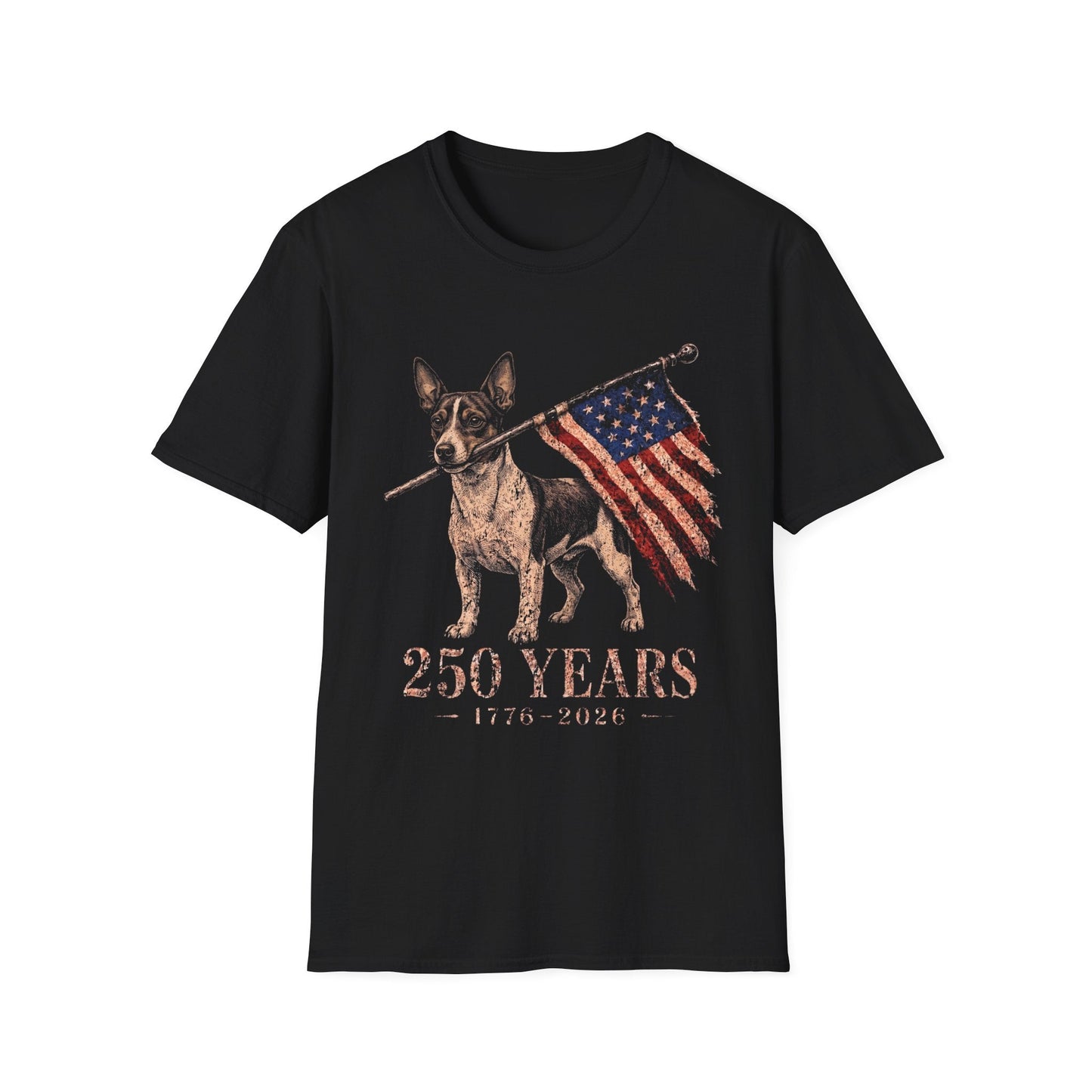 Rat Terrier USA 250 Years Tee