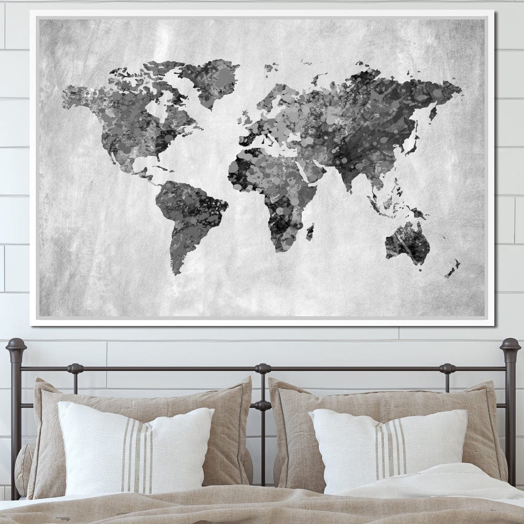 World Map 9 - Mateo Canvas Wall Art