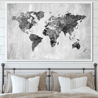 World Map 9 - Mateo Canvas Wall Art