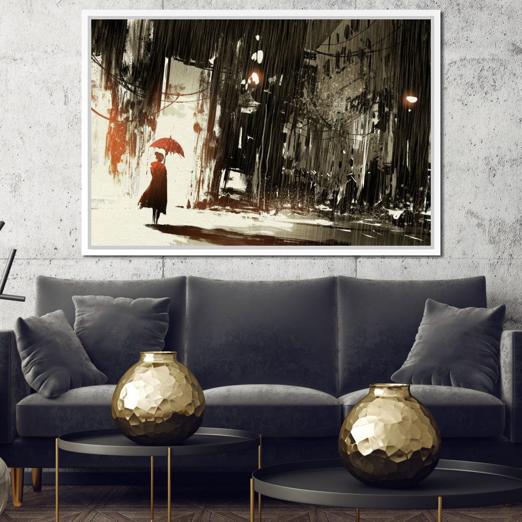 Halelis Rainy Day Canvas Wall Art
