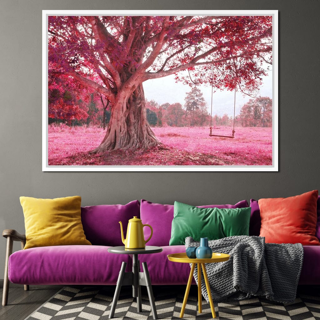 Romantic Cherry Blossom Canvas Wall Art