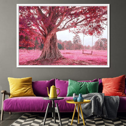 Romantic Cherry Blossom Canvas Wall Art