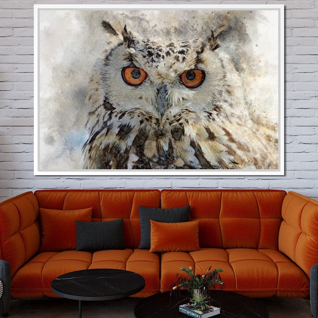 Eurasian Owl Canvas Wall Art