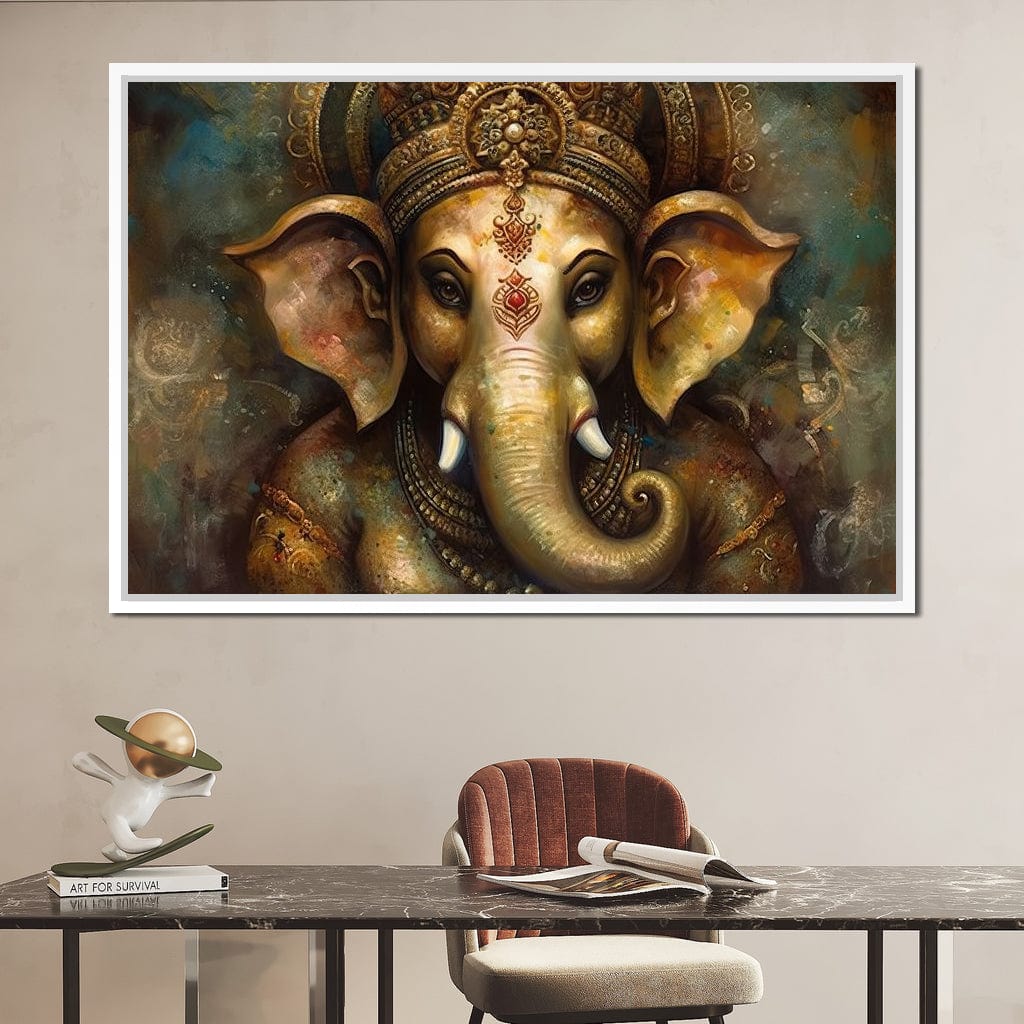 Ganesha's Intelligence Canvas Wall Art