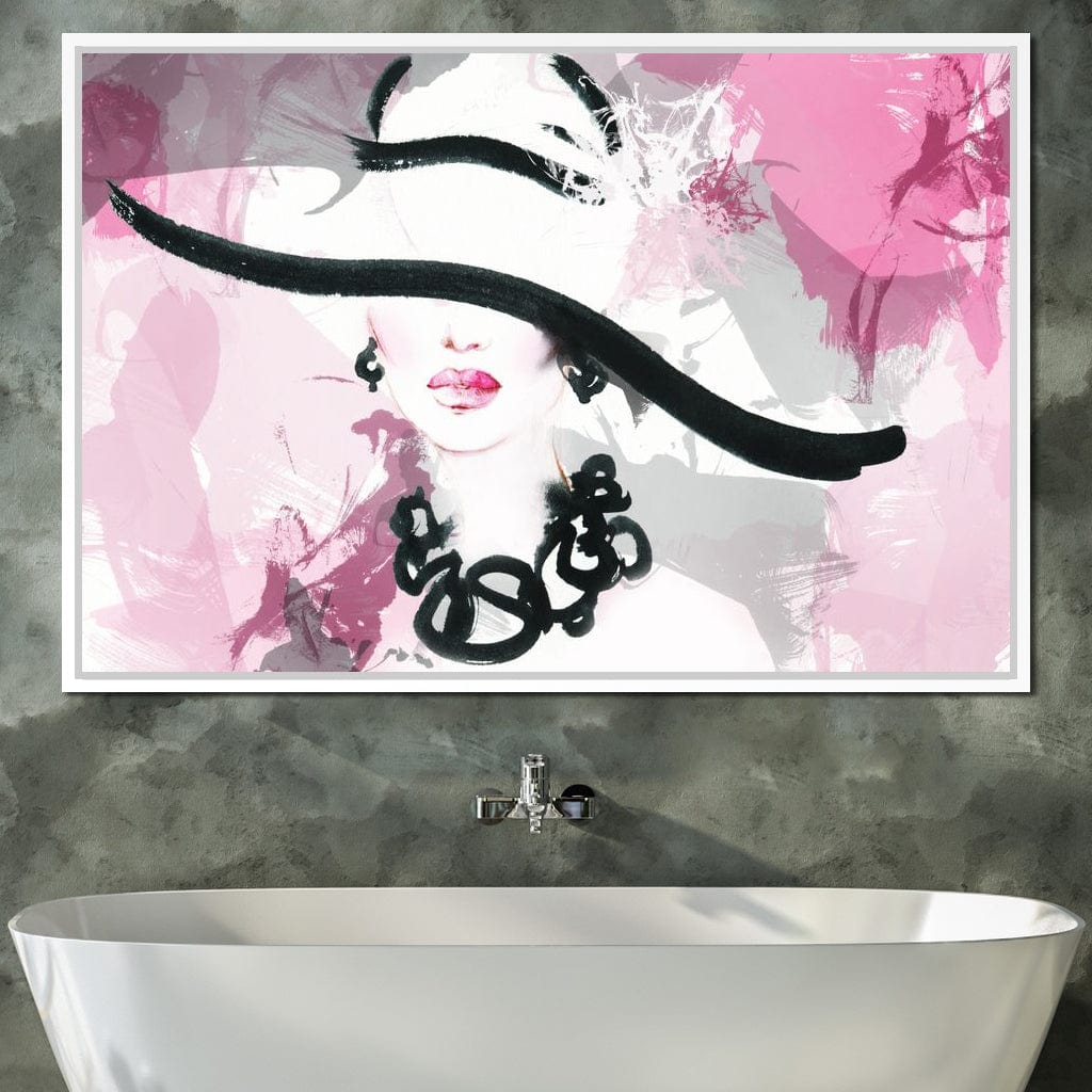 Fashionista Portrait Canvas Wall Art