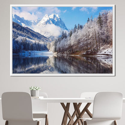 Winter in the Rockies Canvas Wall Art
