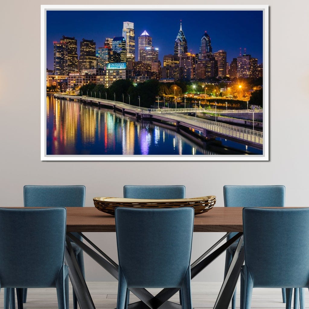 Philadelphia Skyline Canvas Wall Art