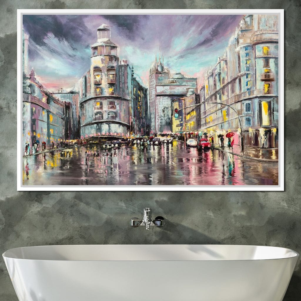 Avenue de Paris Canvas Wall Art