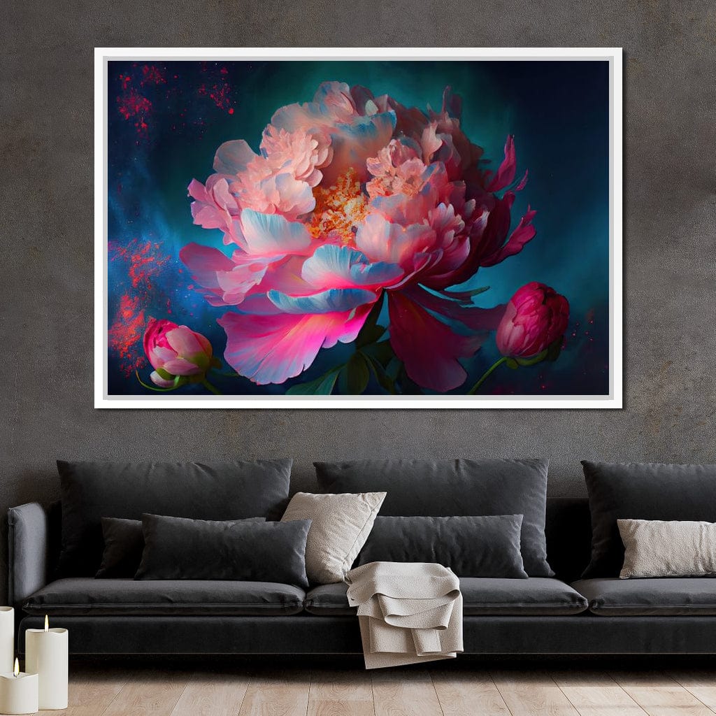 Peonie Flower 1 Canvas Wall Art
