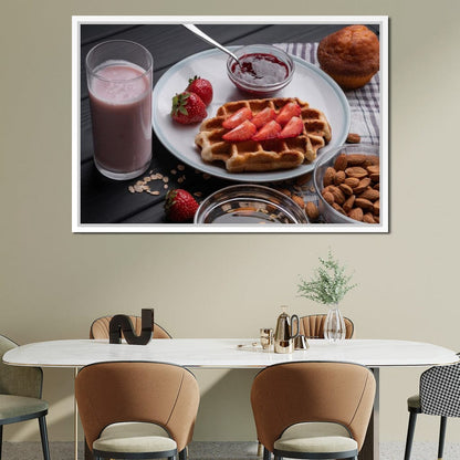 Homemade Waffles Canvas Wall Art