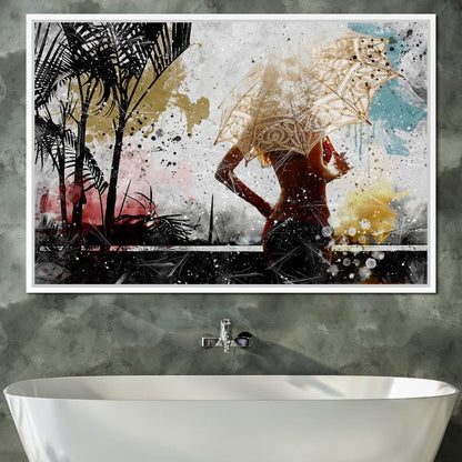 Tropical Summer Canvas Wall Art