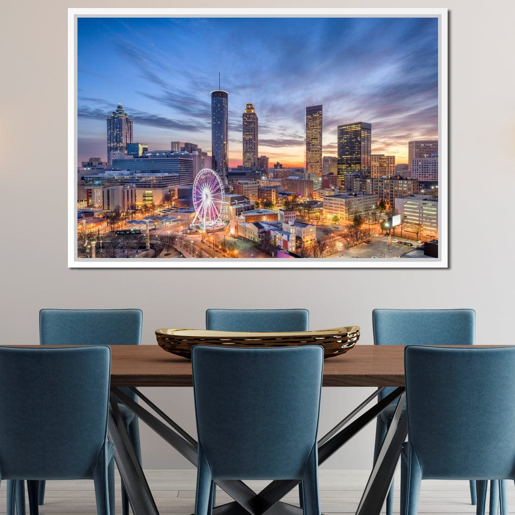 Atlanta Skyline Canvas Wall Art