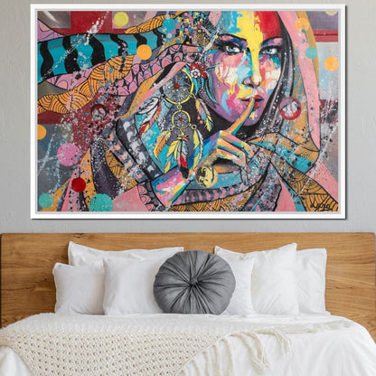 Mary Portrait Canvas Wall Art