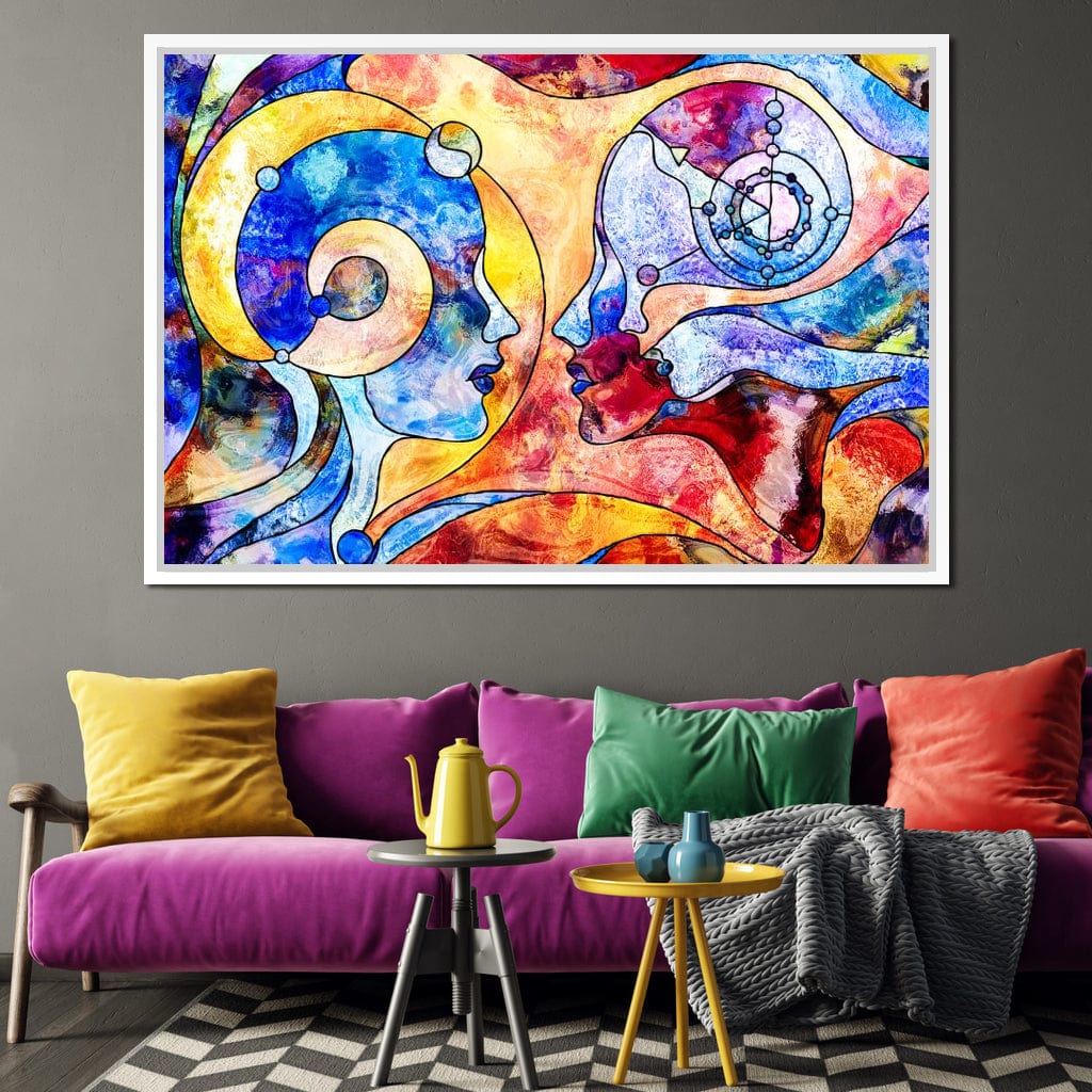 Face to Face Canvas Wall Art