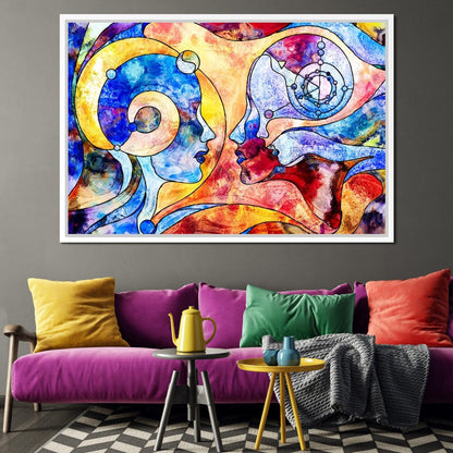 Face to Face Canvas Wall Art