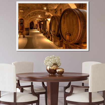 Wine Cellar in the Abbey Canvas Wall Art
