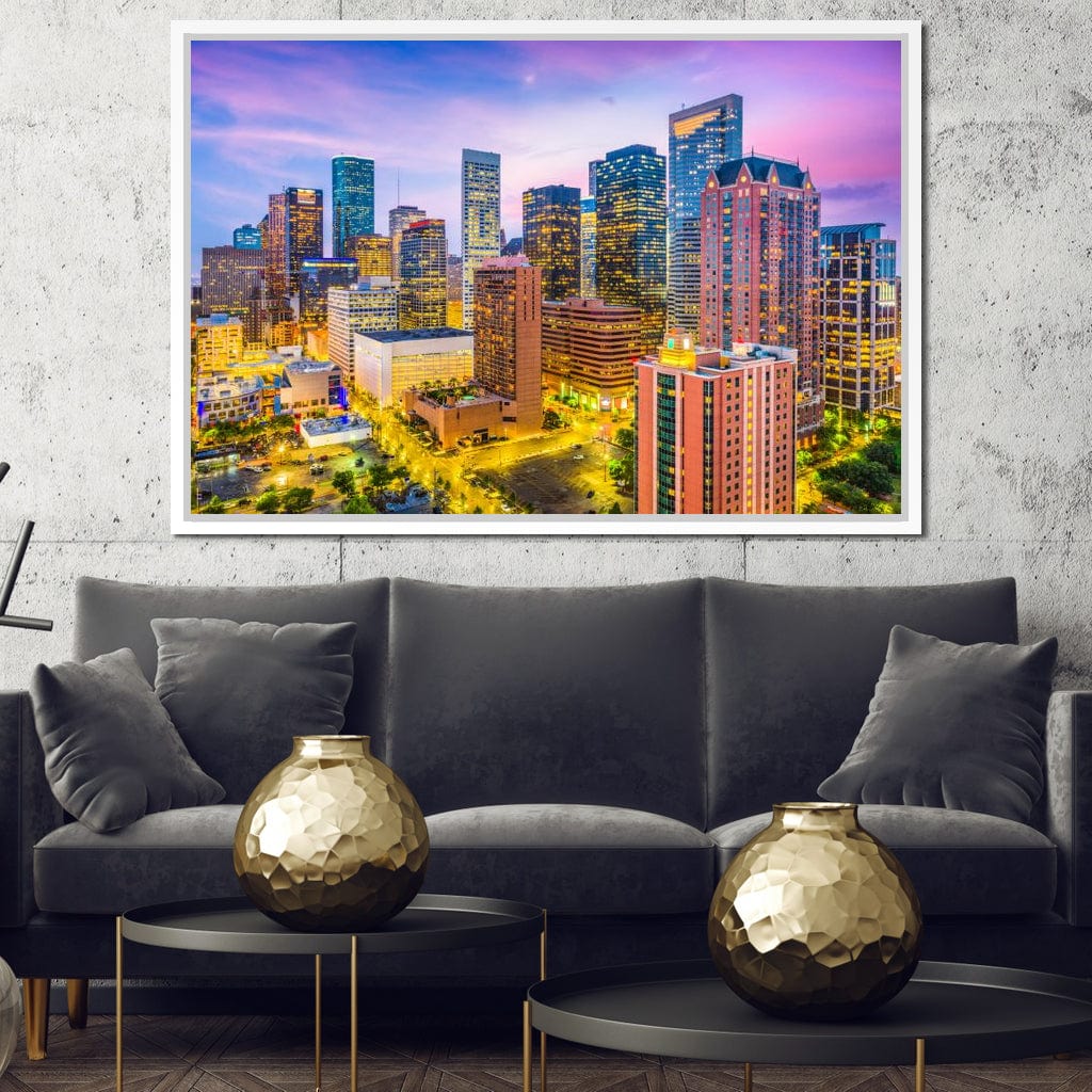 Houston Skyline Canvas Wall Art