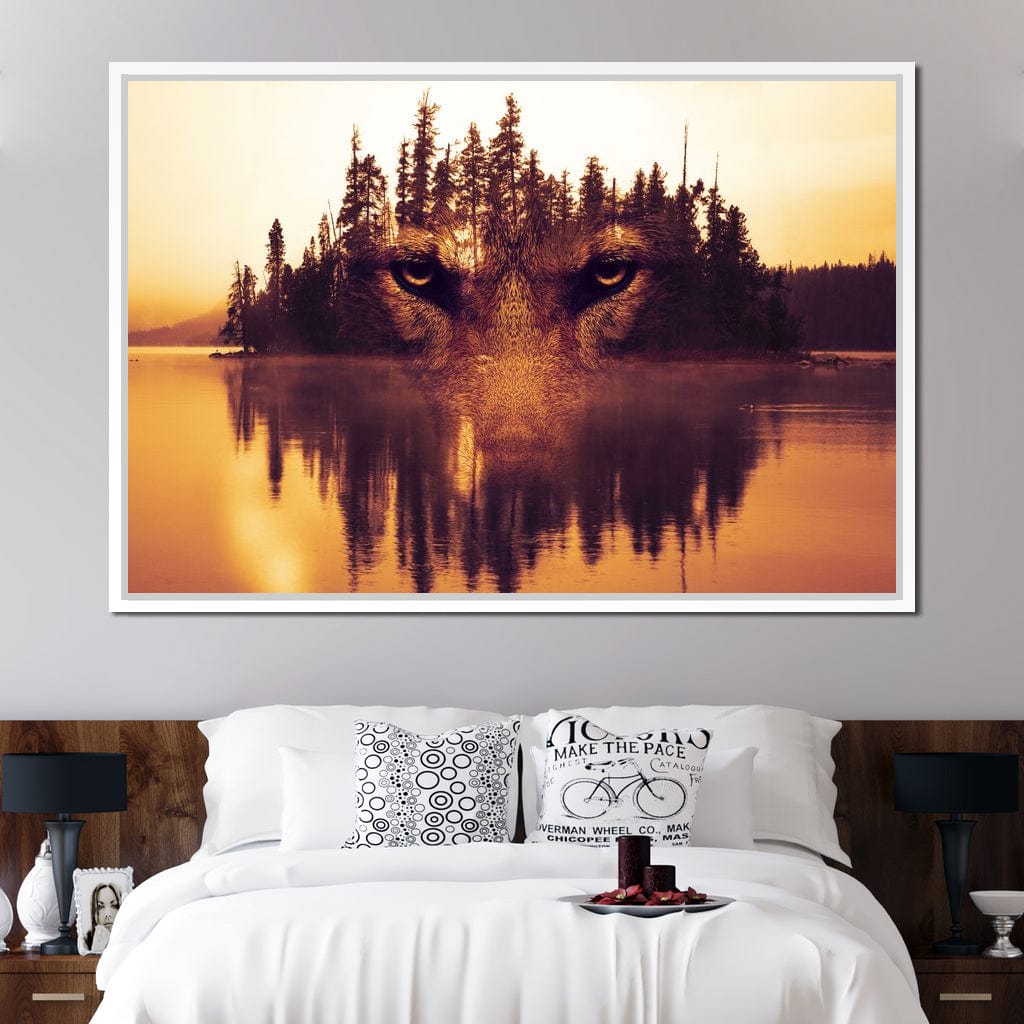 Lurking in the Woods Canvas Wall Art
