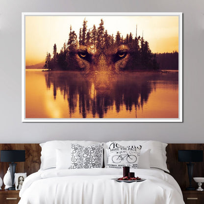Lurking in the Woods Canvas Wall Art