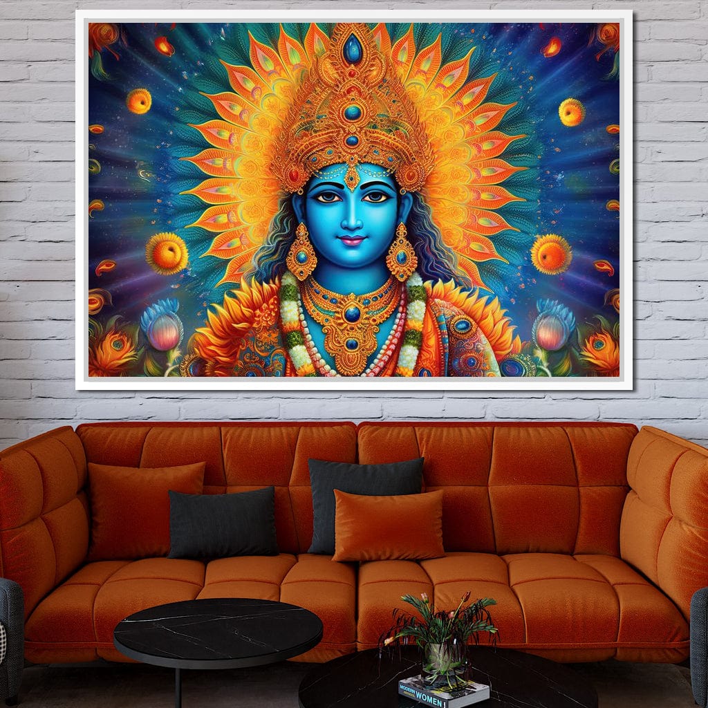Vishnu's Aura Canvas Wall Art