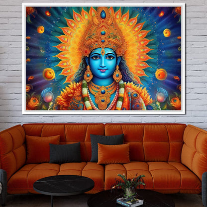 Vishnu's Aura Canvas Wall Art