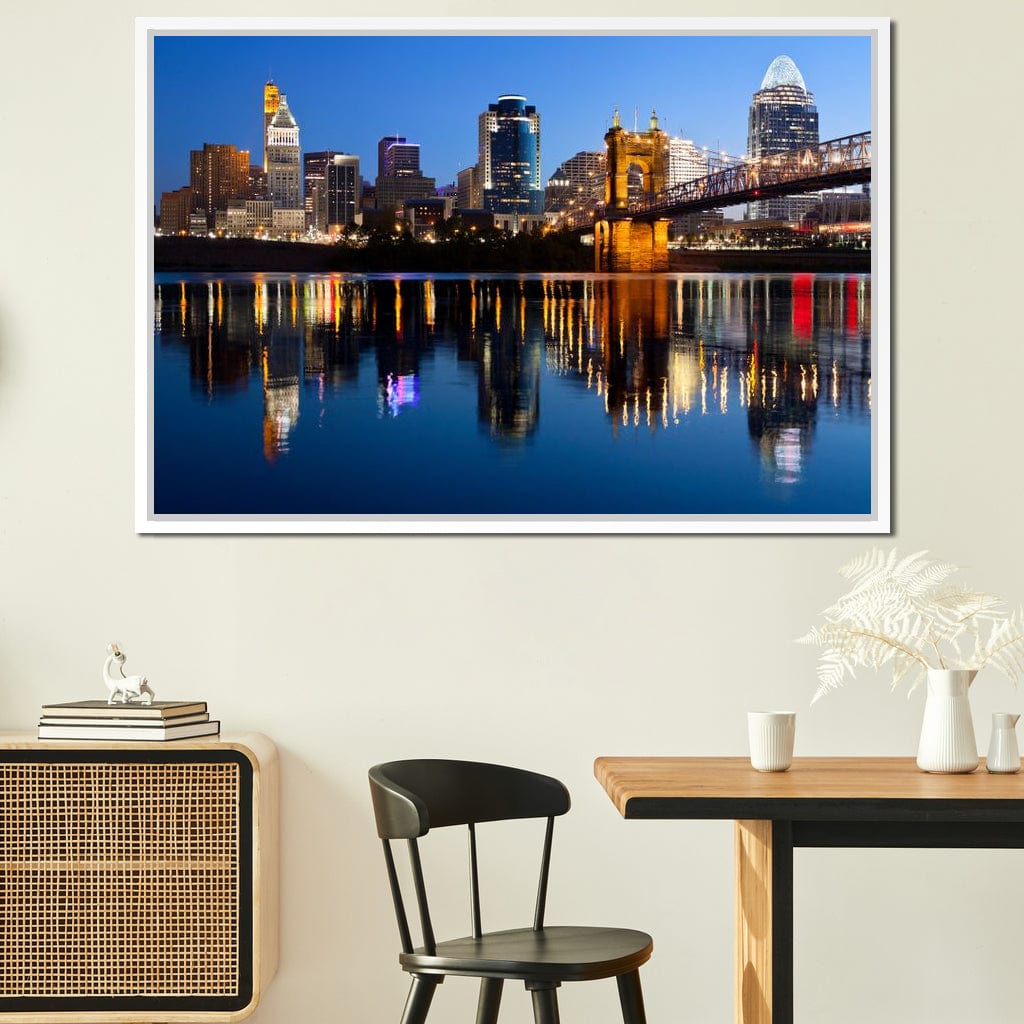 Cincinnati Skyline Canvas Wall Art