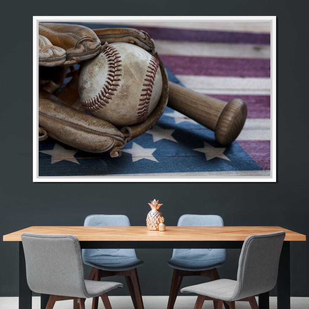 Baseball Nation Canvas Wall Art