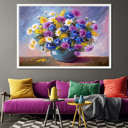 Bouquet of Wildflowers Canvas Wall Art