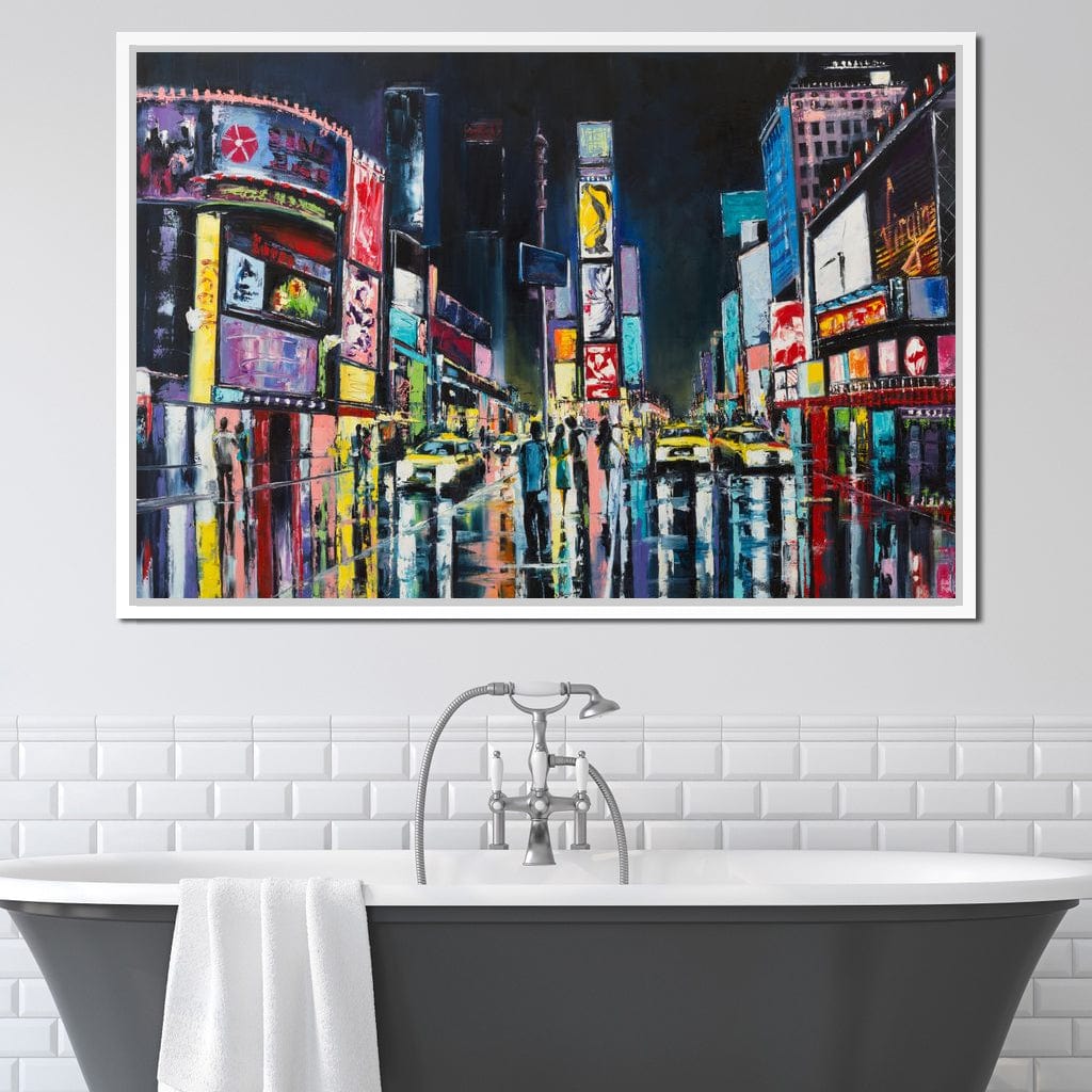 Busy Avenue Canvas Wall Art
