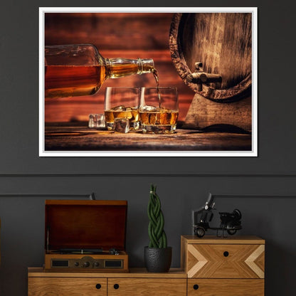 Whiskey Night Canvas Wall Art