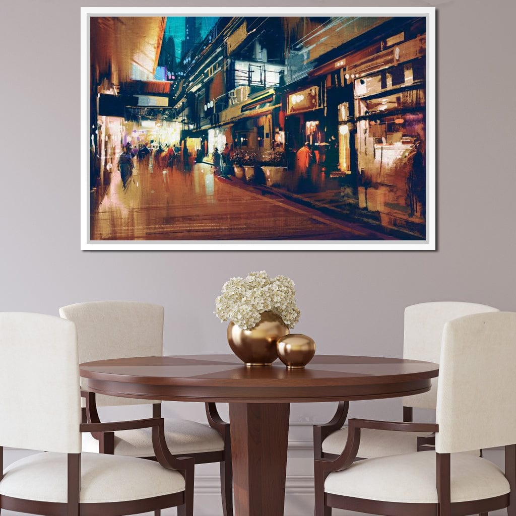 City Market Canvas Wall Art