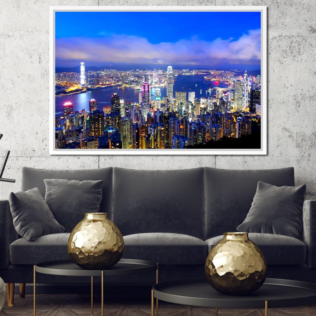 Hong Kong Skyline Canvas Wall Art