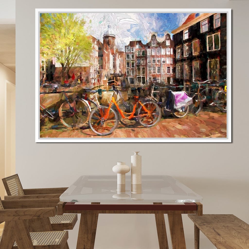 Amsterdam City Canvas Wall Art