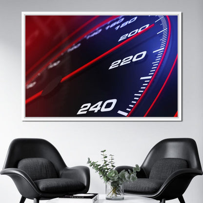 Speedometer Canvas Wall Art