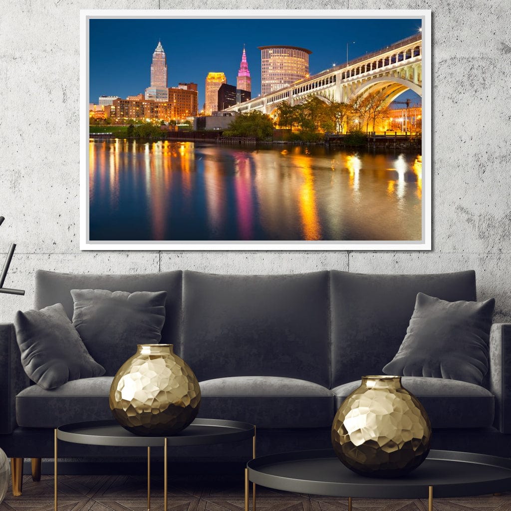 Cleveland Skyline Canvas Wall Art