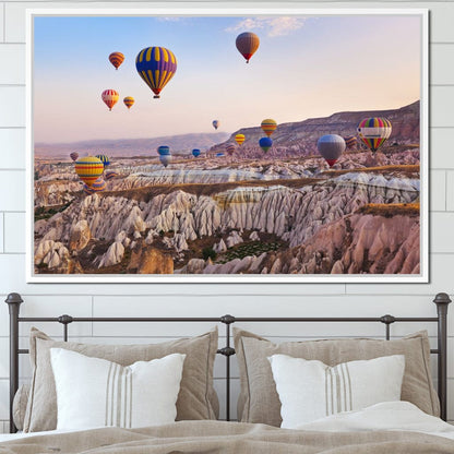 Hot Air Balloons over Cappadocia Canvas Wall Art