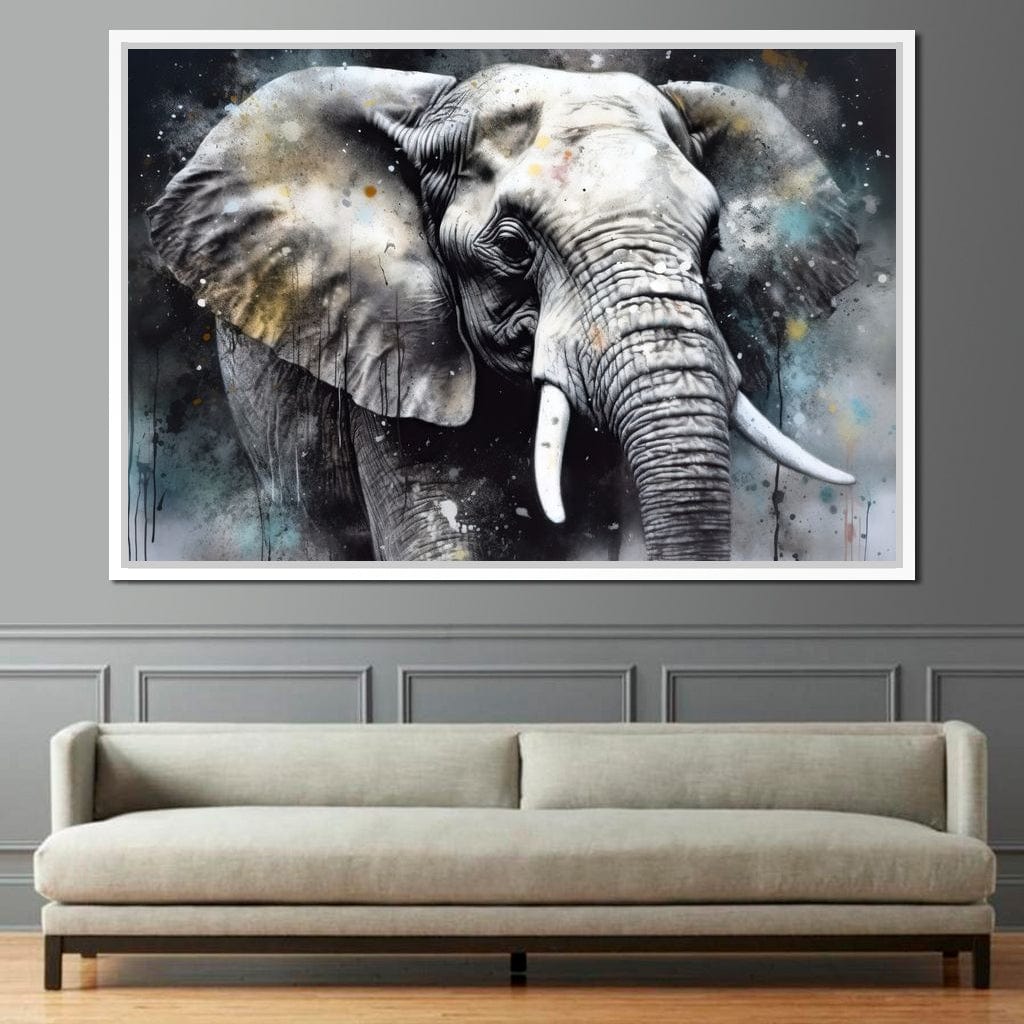 Urban Jungle: Elephant Canvas Wall Art