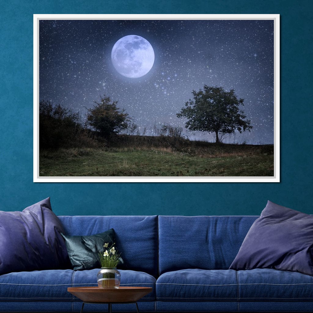 Beautiful Moonlight Canvas Wall Art