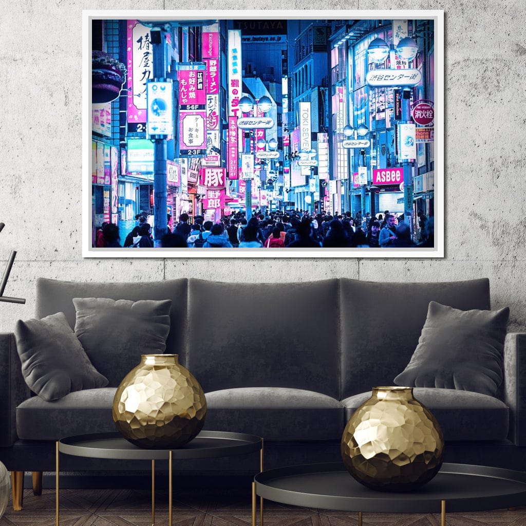 Cyberpunk Street Canvas Wall Art
