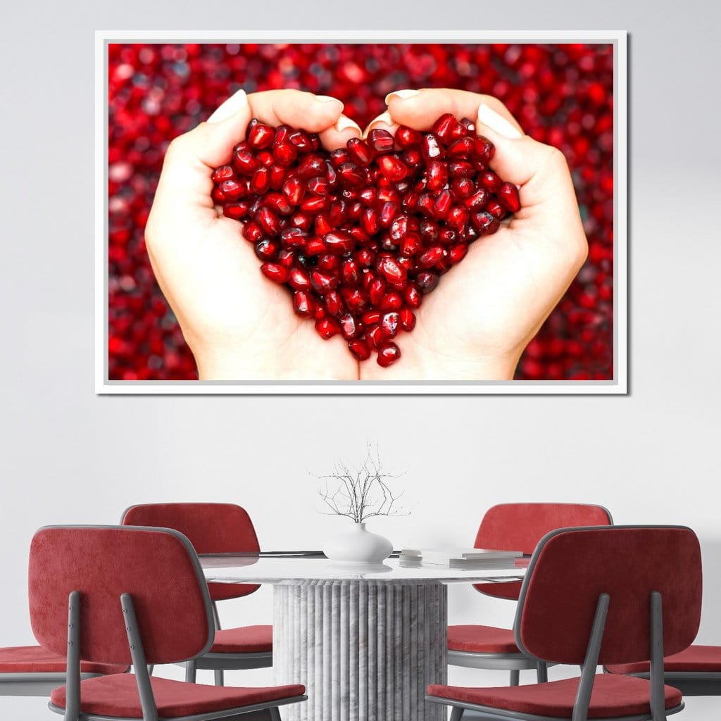 Pomegranate Seeds Canvas Wall Art