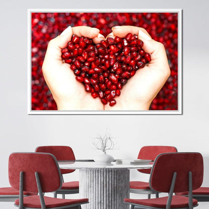 Pomegranate Seeds Canvas Wall Art